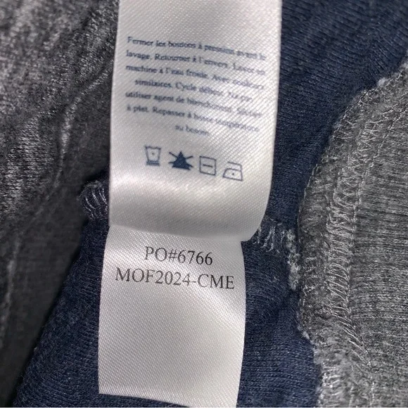 FAHERTY Mens Medium Epic Quilted Fleece Pullover Carbon Melange Long Sleeve Prep - Picture 11 of 13